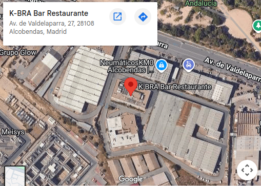 Mapa de ubicación de K-Bra en Avenida Valdelaparra 27, Alcobendas